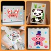 Panzong 42 PCS Make-A-Face Sticker,Safari Stickers for Kids,Make Your Own