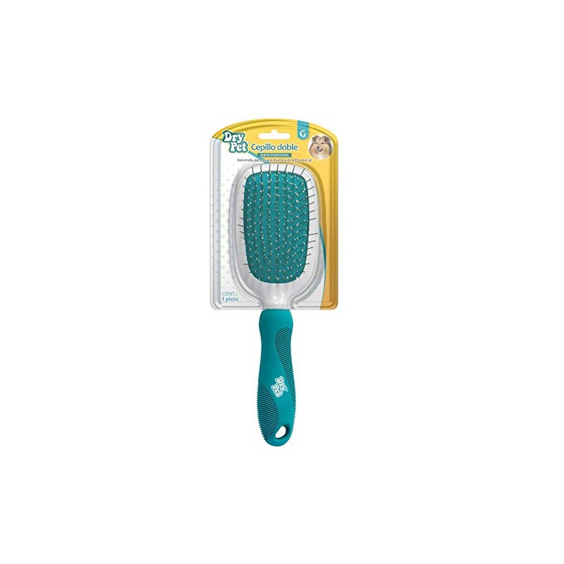 Fancypets Dry Pet Cepillo Doble Grande para Perro, con Cerdas