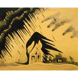Famous Artists & Painters The East Wind : Charles Burchfield : Archival Canvas Art