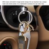 Yourkar Car Key Chain, Patterned Leather Anti-Lost Key Chain, Universal