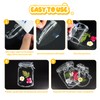 WNSIRVY 40Pcs DIY Bookmarks Kit, Transparent Dried Flower Bookmark, Filling