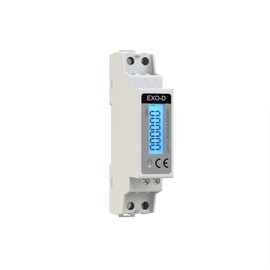 plikc 6 Digit Single Phase Electricity Meter - Digital Backlight - 1 MOD. DIN - EXO-D