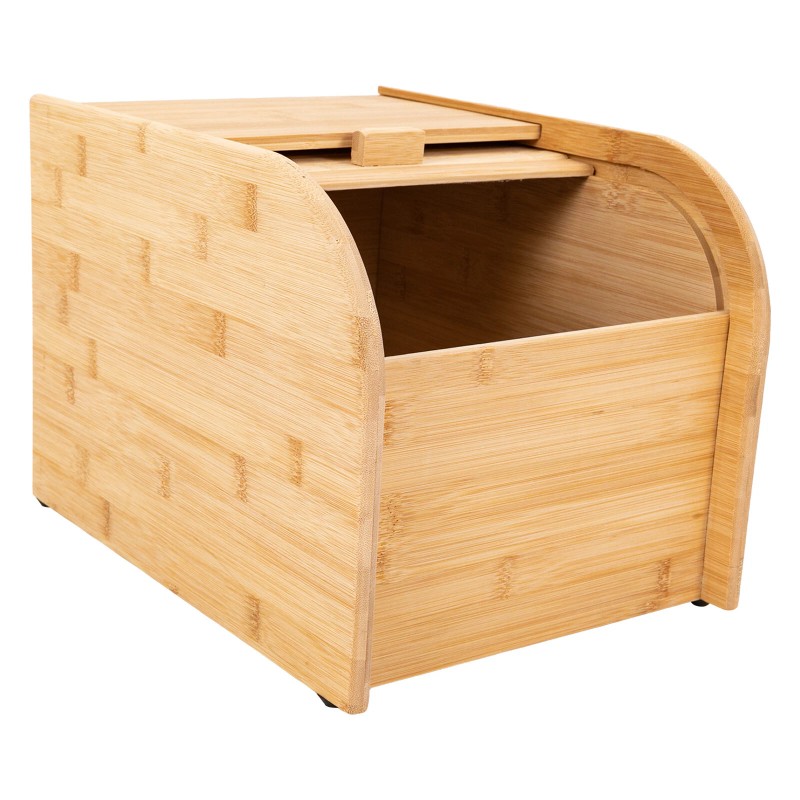 10kg Bamboo Rice Storage Container With Lid Rectangular Rice Storage