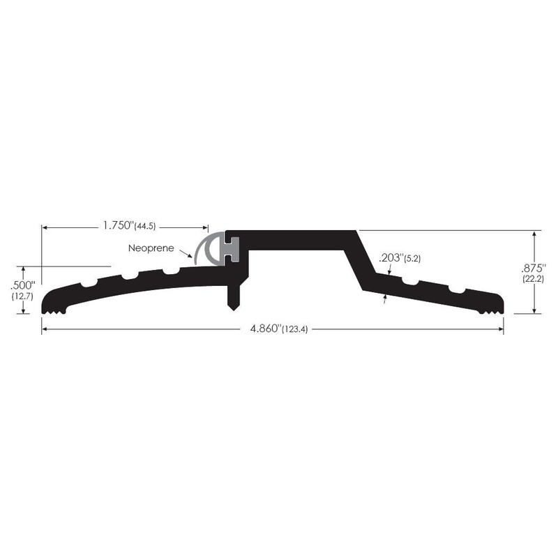 Aluminum Door Threshold for Exterior Doors - Soundproof Seal Neoprene