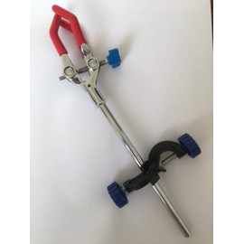 Lab Clamp 3 Prong Finger with Lab Stand Clamp Holder Boss Head