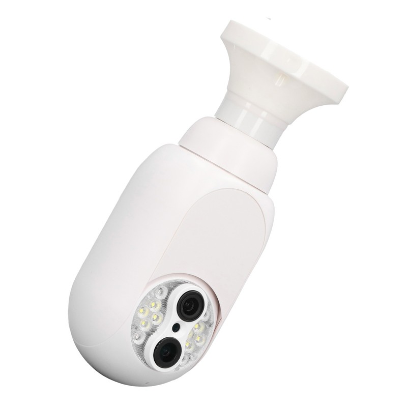 Home Security Camera 1080P Dual Lens 15X Magnification E27 Colorful