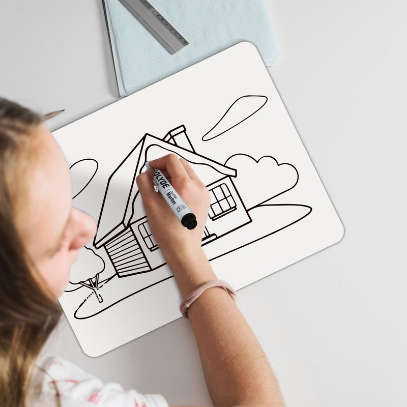 Set of 30 Dry Erase Boards, Double Sided Small Whiteboards