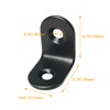 Corner Brace Alamic Right Angle Bracket Stainless Steel Black Corner