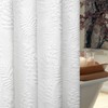 Lameirose Extra Long White Shower Curtain Fabric, Boho Shower Curtain