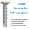 Metal Screws Self Tapping Phillips Countersunk Self Drilling Zinc Plated