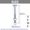TERF® M6 X 65mm Cup Square Carriage Bolt and Nut