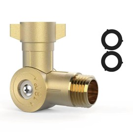 Adjustable 180° & 360° Metal Swivel Connector Fits,Standard 3/4" Water Hose Fittings, Anti-Kink Faucet Hose Adapter, for RV, Outdoor, Yard Garden Irrigation