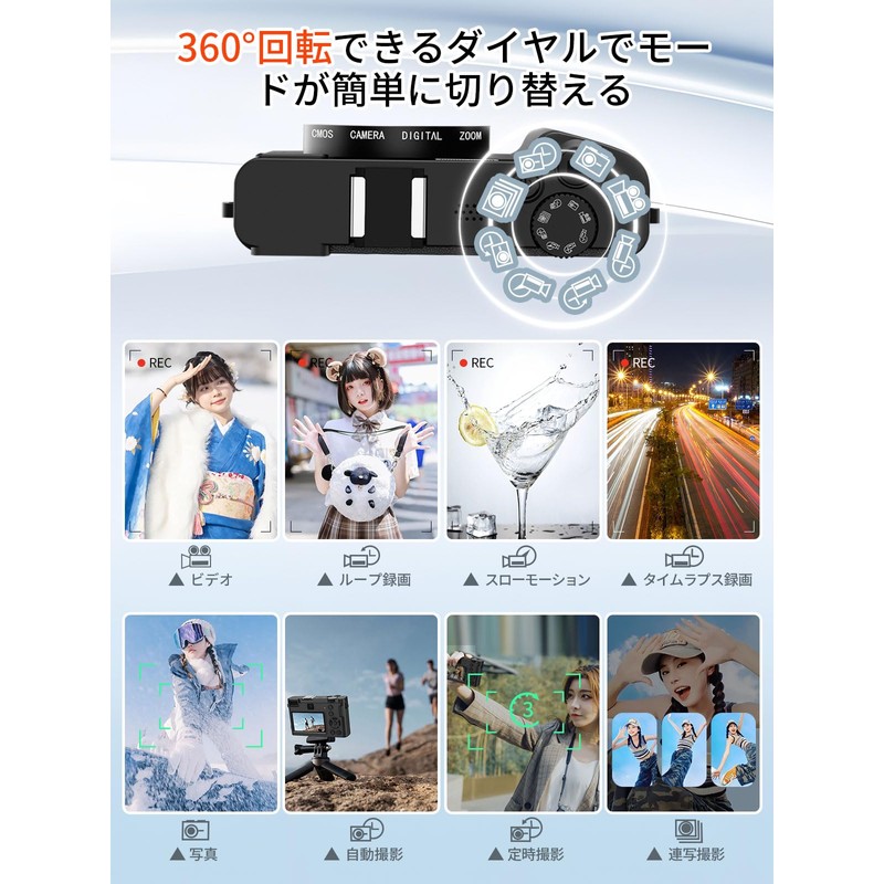 Moledro 5K Digital Camera for Smartphones, WIFI Transfer Function, 64