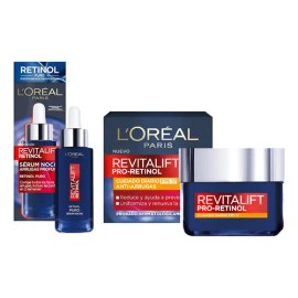Rutina Anti Arrugas Retinol Loréal Revitalift Sérum  Crema                                                                                            