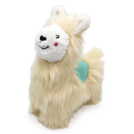 ZippyPaws Wooliez Dog Plush Toy - Interactive Pet Toys, Indestructible Plush Dog Toys, Fun Dog Toys, Larry The Llama