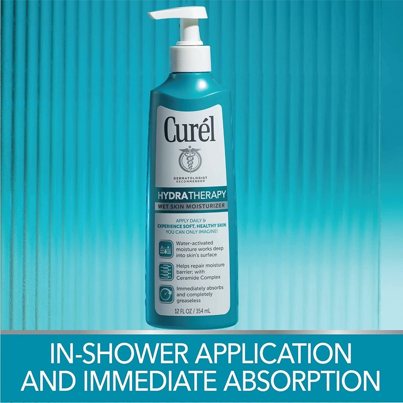 Curel Hydra Therapy 12 Ounce Wet Skin Moisturizer Pump (354ml)