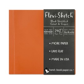 Flexi Sketch Blank Artist Journal, 6 x 9, Royal Blue, 120 Sheets