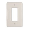 Amerelle 3000RBT Metro Wallplate, 1 Rocker, Ceramic, Biscuit, 1-Pack