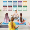 10Pcs Exercise Poster Set Workout Chart Posters for Home Gym