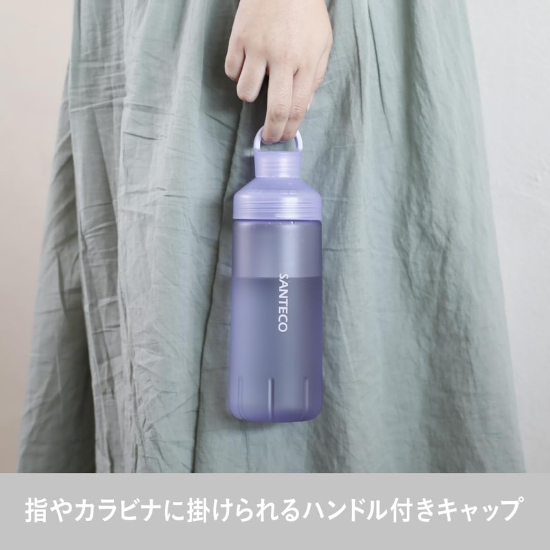 CB Japan SANTECO Water Bottle, Direct Drinking, Rubber Paint, Pink,