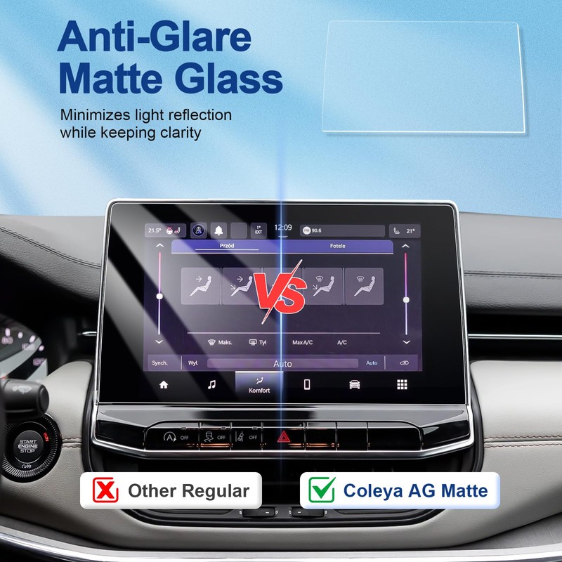 Coleya Anti-Glare Matte Screen Protector for 2022-2025 Jeep Compass (Latitude