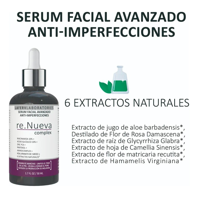 Serum Niacinamida 10% + Glicolico 10% + Hialuronico Y Más