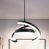 FIMEI LED Saturn Pendant Lights, 3000-6000K Dimmable Adjustable Hanging Chandelier
