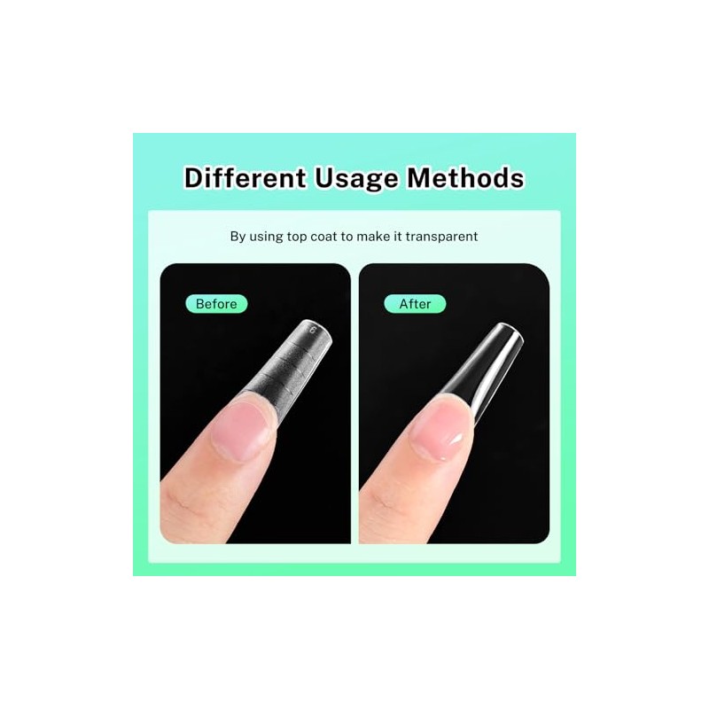 JODSONE Short Coffin Press on Flase Nail Tips for Extension