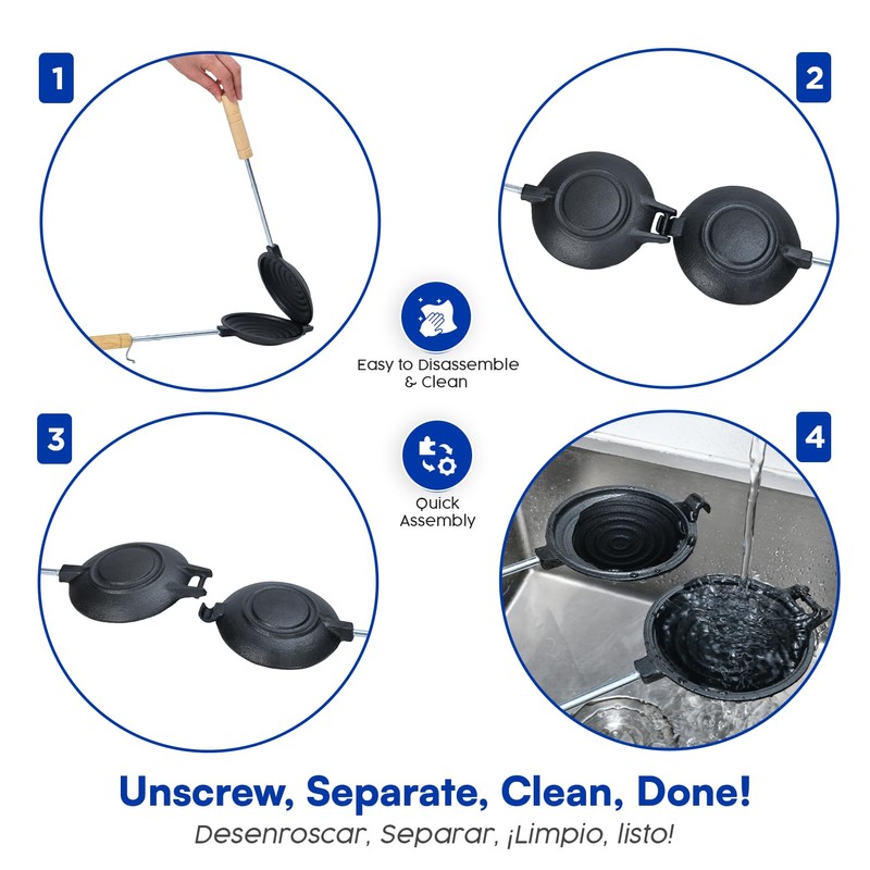 Disquera de Pan Cubano Redondo (1 Unit) – Cast Iron