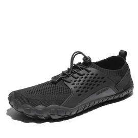 NORTIV 8 Zapatos para Agua Hombre Sandalias de Senderismo Zapatos de Playa de natación,TREKMAN-2,Negro,27.0 cm