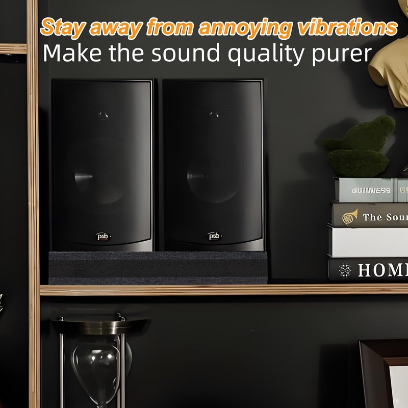 2-Pack Studio Monitor Speaker Noise Isolation Pads 3-Layer Acoustic Stand