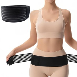FREE BIRD Lower Back Pain Belt, Lower Back Support, Pelvic Belt, Corset, Thin, Double Pressure, Anti-Slip Type, Sports, Work, Easy to Put on and Take off, Unisex, One Size