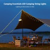Camping String Lights 33ft 100LED, 4 in 1 Rechargeable 100LED