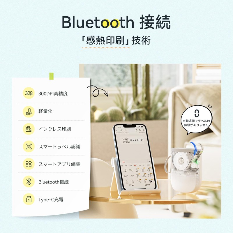 NIIMBOT D11 New Edition Label Writer, Bluetooth Connection, Multi-functional Label