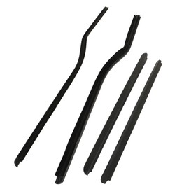 labwork 4PCS Door Outside Belt Weatherstrip Window Moulding Trim Seal Replacement for 1999-2016 F250 F350 F450 F550 Super Duty F81Z-2521452-AA F81Z-2521453-AA F81Z-2625596-AA F81Z2625596AA