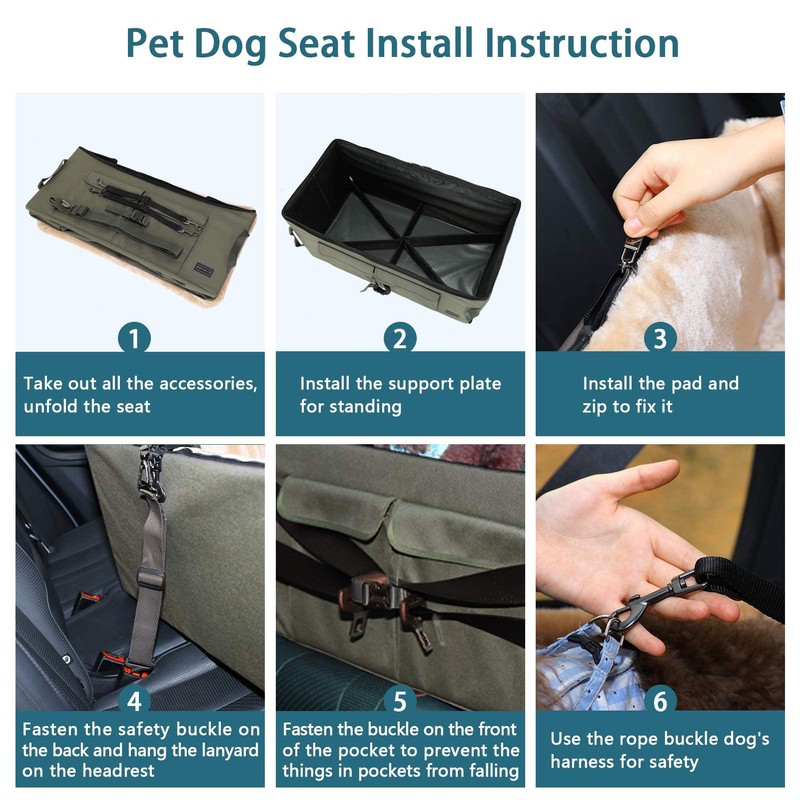 Petsfit Dog Booster Seat For 2 Small Dogs or Medium