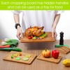 3-Piece Wood Cutting Board Set - Solid Bamboo Wood Cutting