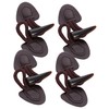 minkissy 4 Sets Imitation Horn Leather Buckle Toggle Closures for