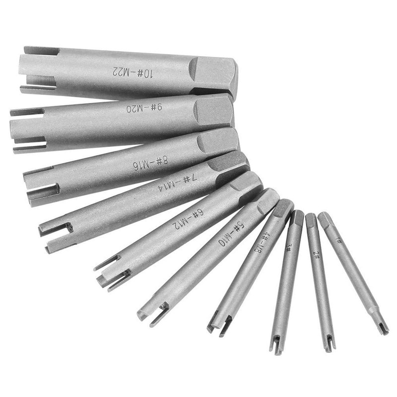 10 Pcs Tap Extractor, Remove Stripped, Damaged Screw Tap Extractor