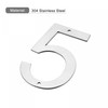 sourcing map 5 Inch 304 Stainless Steel House Number Polishing