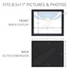 Icona Bay 8.5x11 Diploma Frames (Black, 12 Pack), Sturdy Wood