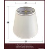 Royal Designs, Inc. Designer Empire Hardback Shade with Elegant Trim,