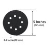 Tueascallk 50 Pcs 5 Inch 8 Hole 80 Grit Wet