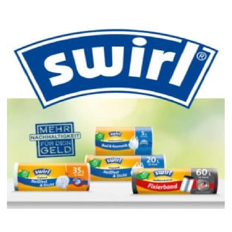 Swirl Bathroom & Cosmetics Carry Handle Bin Liners Multipack 4