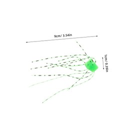 Mipcase 6pcs Soft Fishing Lures Kit Reusable Bait for Bass Vibrant Colors Baits Enhanced Fish for Freshwater