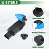 QUARKZMAN Washer Pumps for Jeep Plastic No. 8260A059 Black