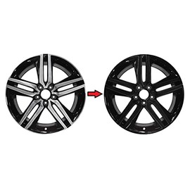 SlickMod Chrome Delete Blackout Vinyl Overlay for 2016-2017 Honda Accord Sedan 19in Sport Wheel Rims (Gloss Black)