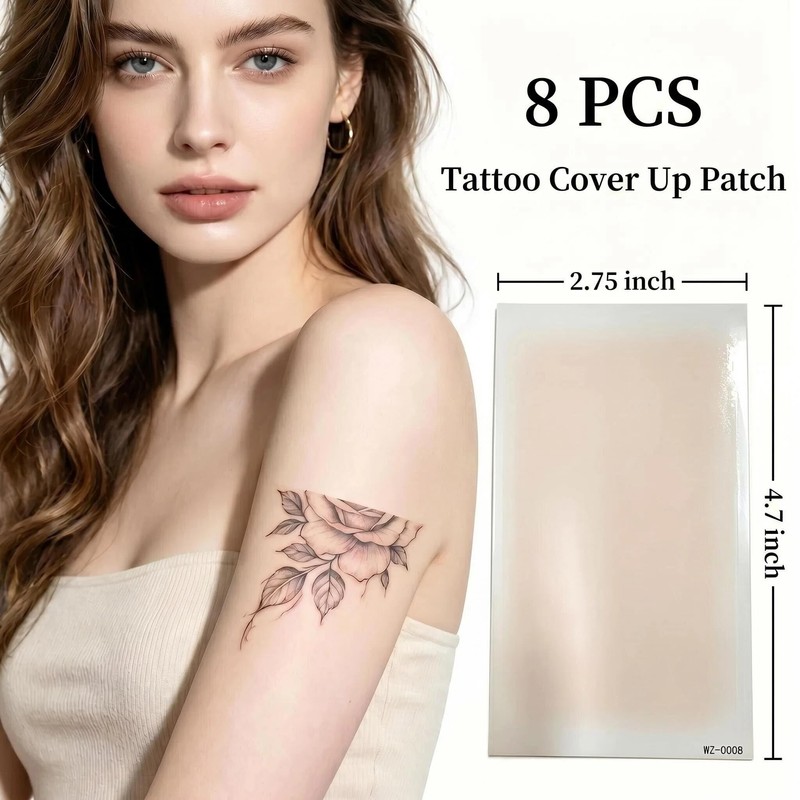 8 Pack Tattoo Cover Up Patches - ASYEHJNR Mole Cover