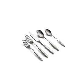 CAMBRIDGE Silversmiths Katerina Mirror 20-Piece Flatware Set, Service for 4, Silver