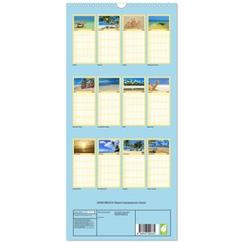 Family Planner 2026 - Diani Beach Impressions Kenya with 5 Columns (Wall Calendar, 21 cm x 45 cm) CALVENDO